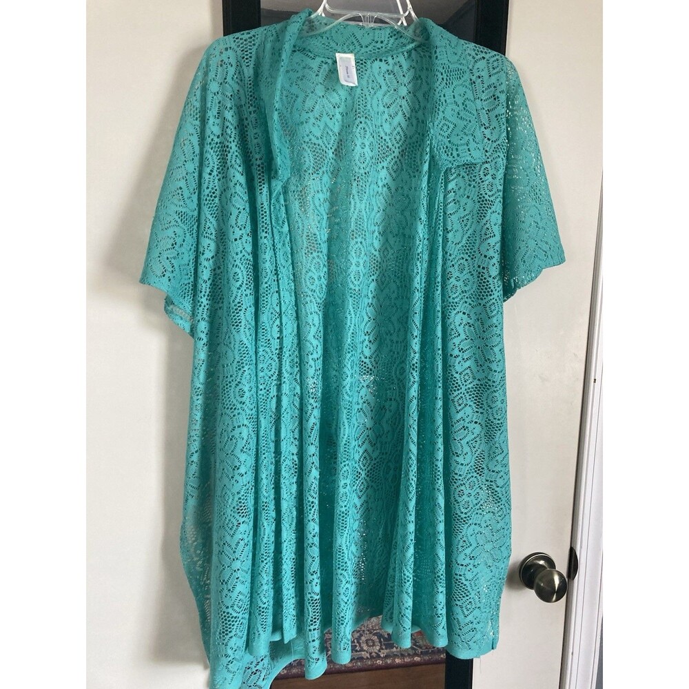 Mintee 16 One Size Mint Green Lace Open Short Sleeves Tie Back Pool Or Dress Up